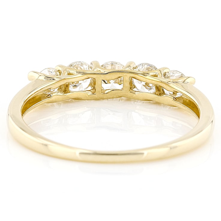 Lab-Grown Diamond Five-Stone Band Ring In 14K Gold 0.75ctw