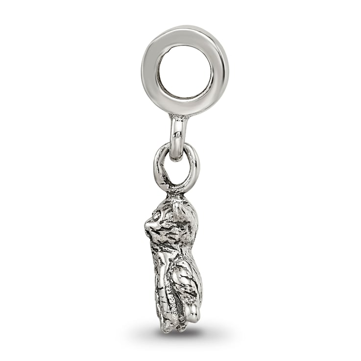 Sterling Silver Cat Dangle Bead