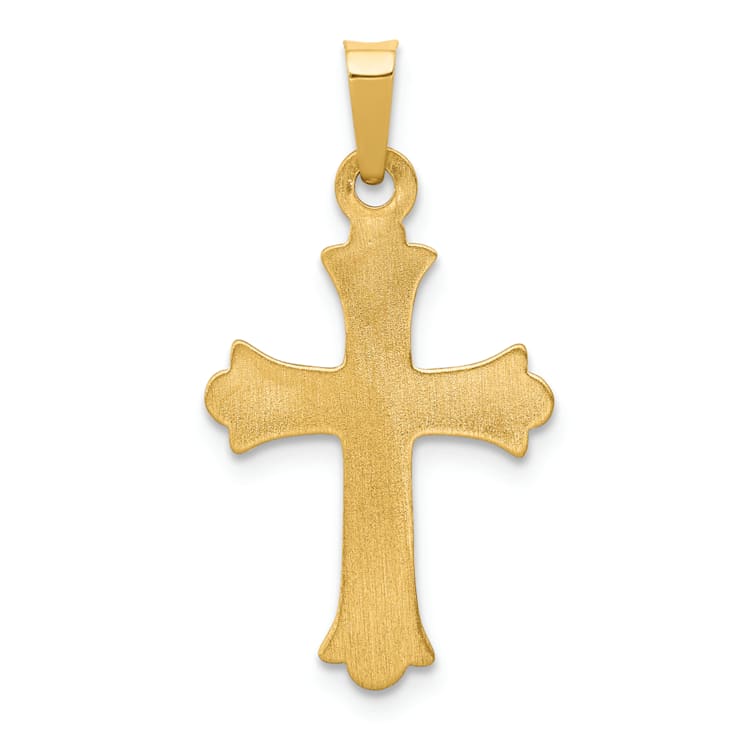 Hollow gold cross pendant cheap