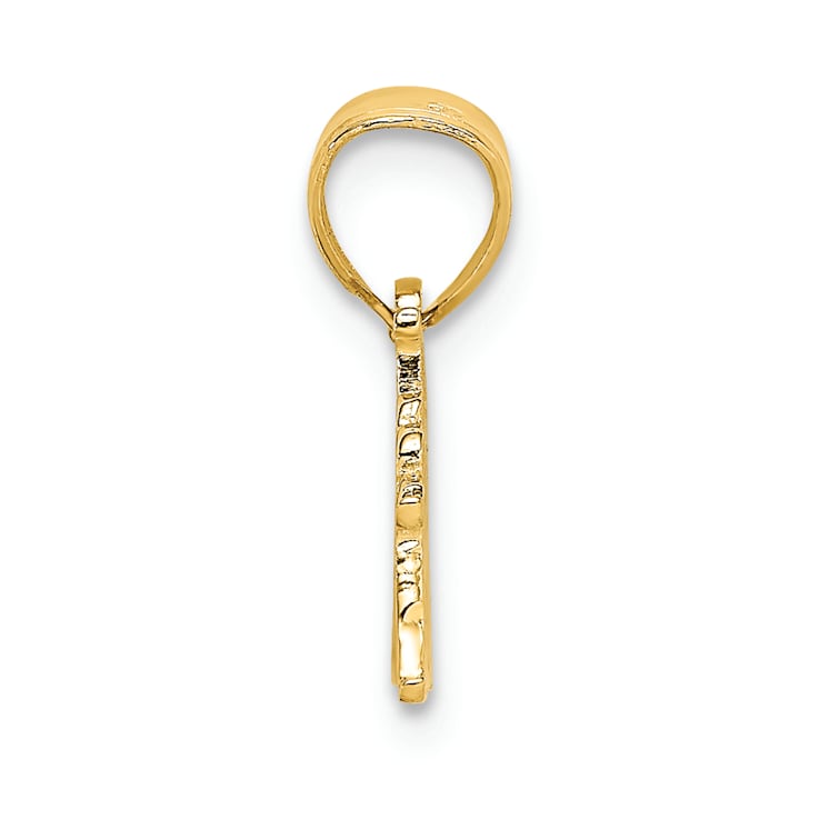 14K Yellow Gold Number 1 GRANDPA Charm