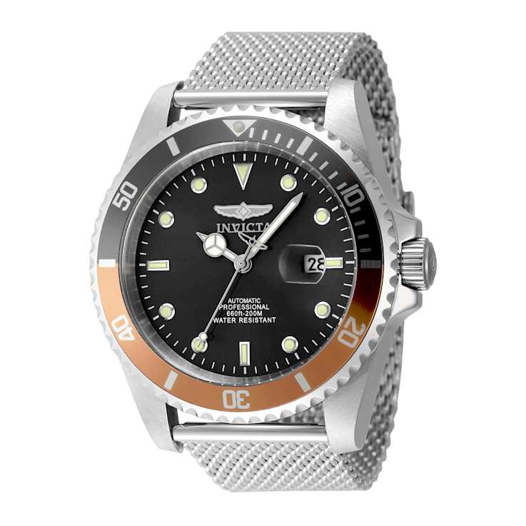 Invicta Pro Diver 47mm Grey Dial Stainless Steel Band Automatic Watch