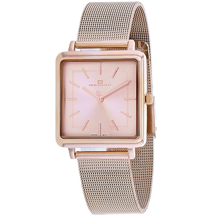 Oceanaut Women's Traditional Rose Dial, Rose Stainless Steel Watch