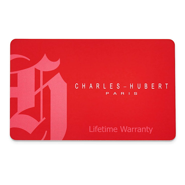 Charles Hubert Men's Stainless Steel 44mm Dual Time Watch