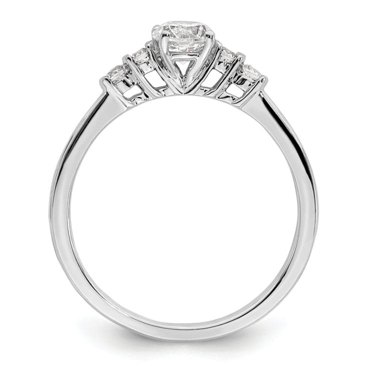 Rhodium Over 10K White Gold Lab Grown Diamond VS/SI GH, Complete
Engagement Ring 0.5ctw