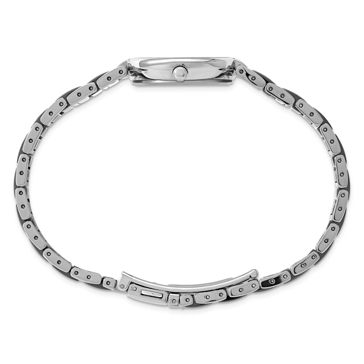 Ladies Charles Hubert Titanium and Ceramic Black Dial Watch