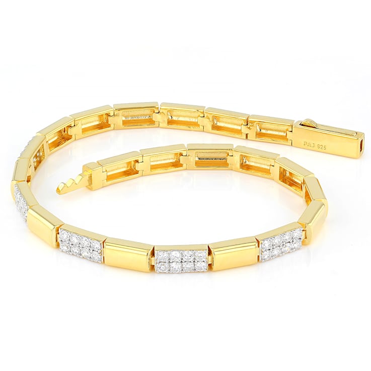 Classic Lab-Grown Diamond Tennis Bracelet 1ctw In 18K Gold Over Sterling Silver