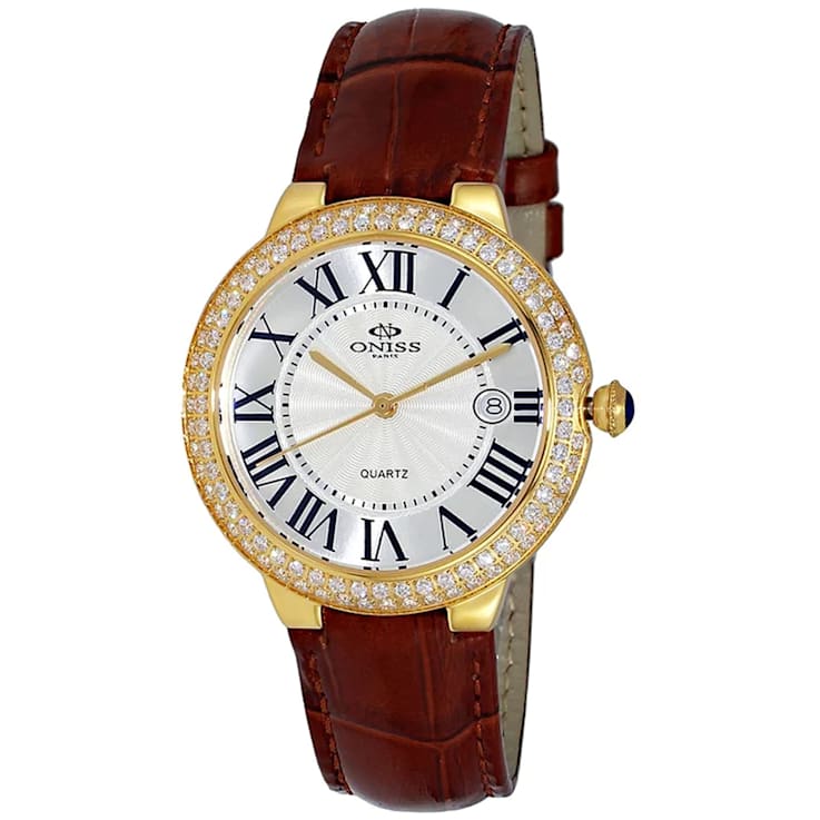 Oniss Women's Amor Blue Dial, Rose Stainless Steel Bracelet Watch