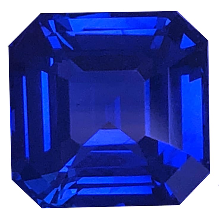 Sapphire Loose Gemstone 8.78x8.59mm Emerald Cut 4.06ct