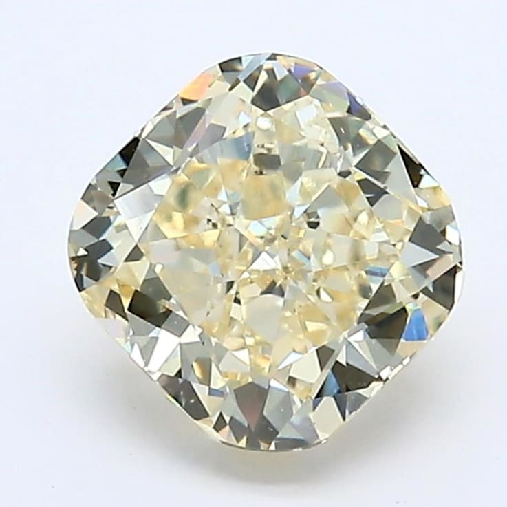 1.45ct Light Yellow Cushion Lab-Grown Diamond VS2 Clarity IGI Certified