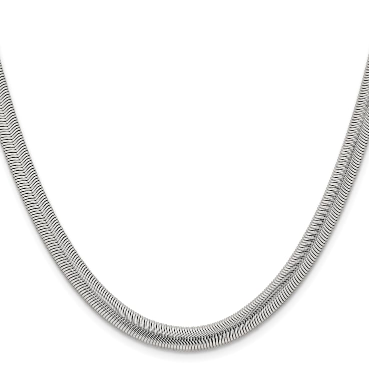 Stainless Steel 5mm Snake Link 20 inch Chain Necklace