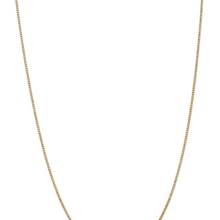 14k Yellow Gold 1.3mm Box Chain 28"