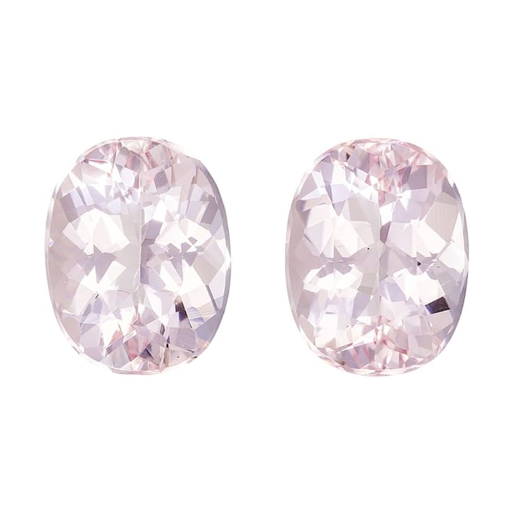 Morganite 9x7mm Oval Matched Pair 3.45ctw