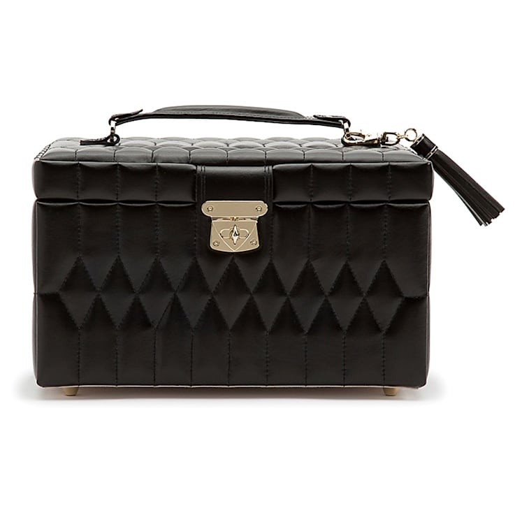 Caroline Medium Jewelry Box Black By Wolf