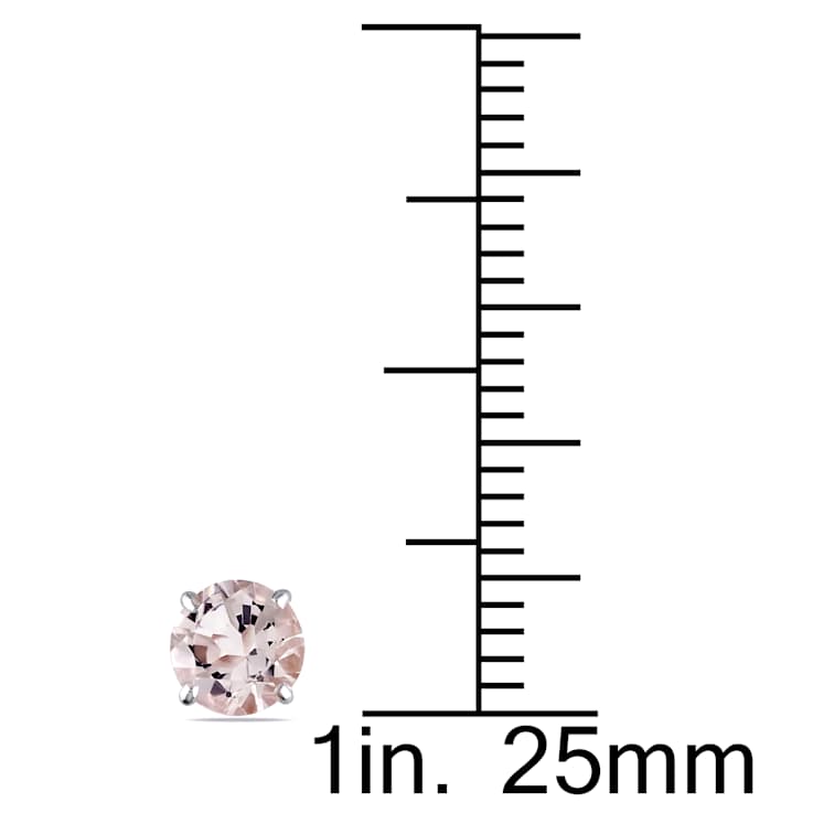 Morganite 14K White Gold Earrings 0.96ctw
