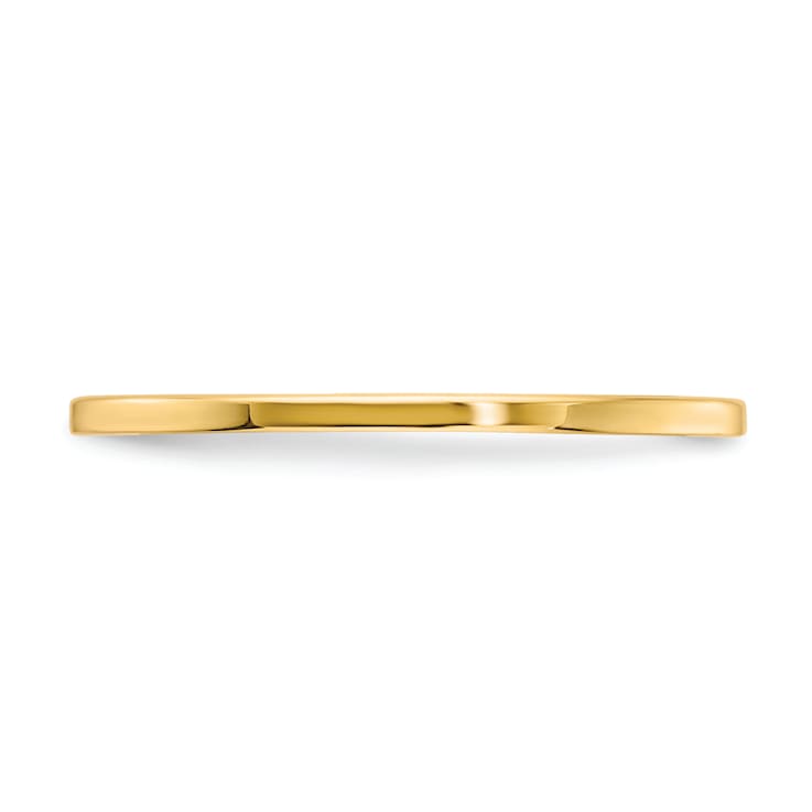 10K Yellow Gold 1.2mm Flat Stackable Expressions Band