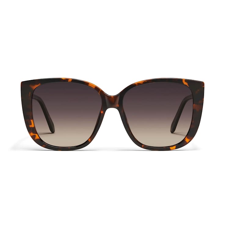 Quay Ever After Tortoise Square Frame / Smoke Lenses Sunglasses