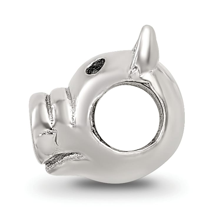 Sterling Silver Pig Bead