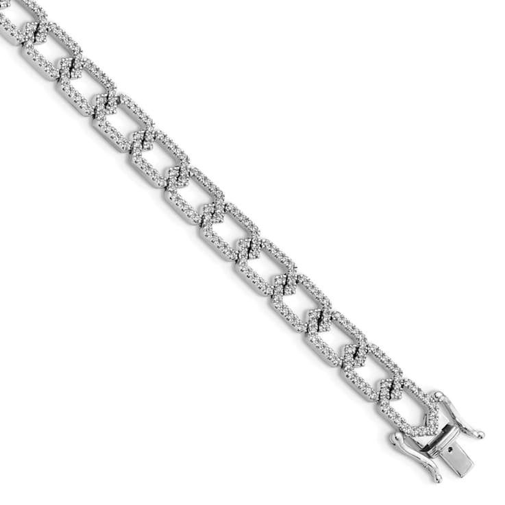 14K White Gold Lab Grown Diamond VS/SI GH, Bracelet