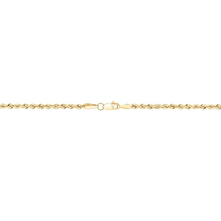 18k Yellow Gold-Plated Sterling Silver 1.2mm Rope Chain Necklace