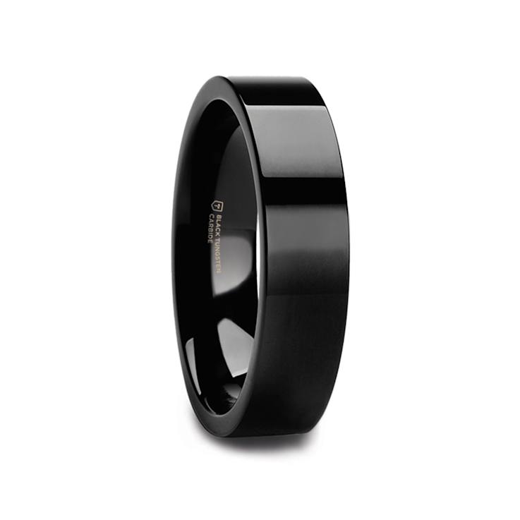 MORPHEUS Flat Black Tungsten Ring 4mm
