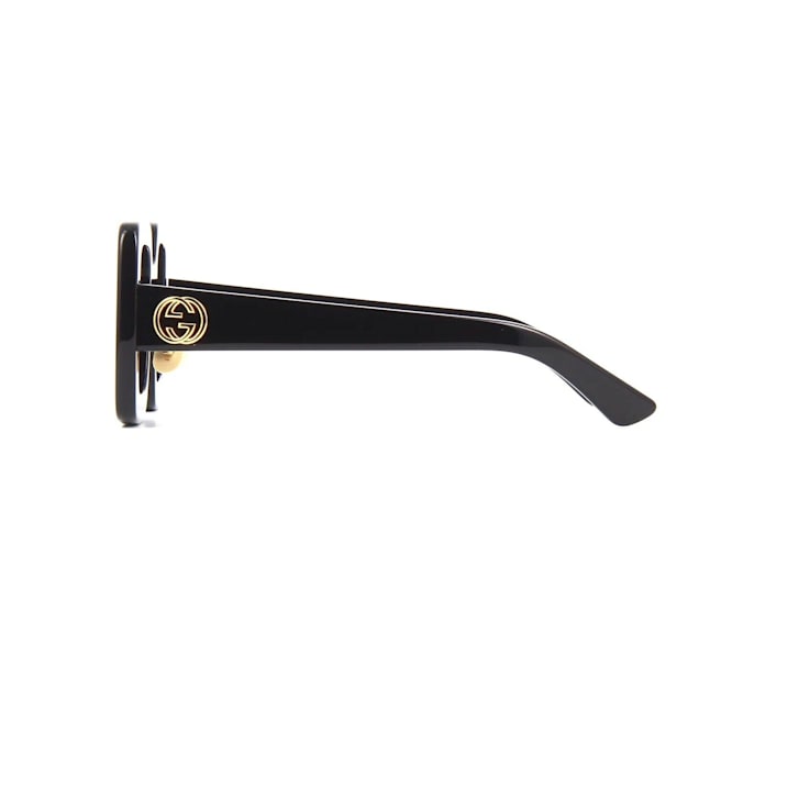 Gucci Bold Black 46 mm Women's Sunglasses GG0780S-005 46