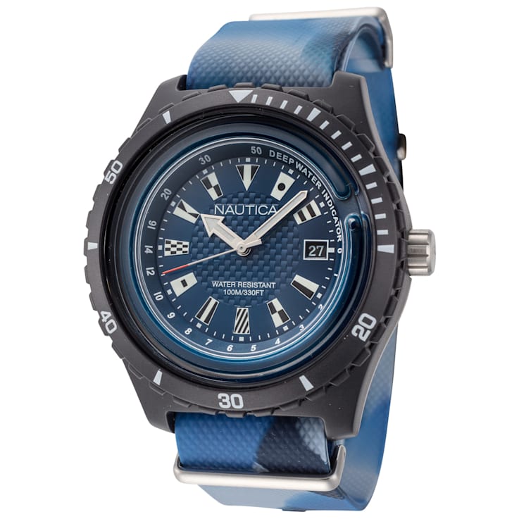 Blue nautica watch on sale