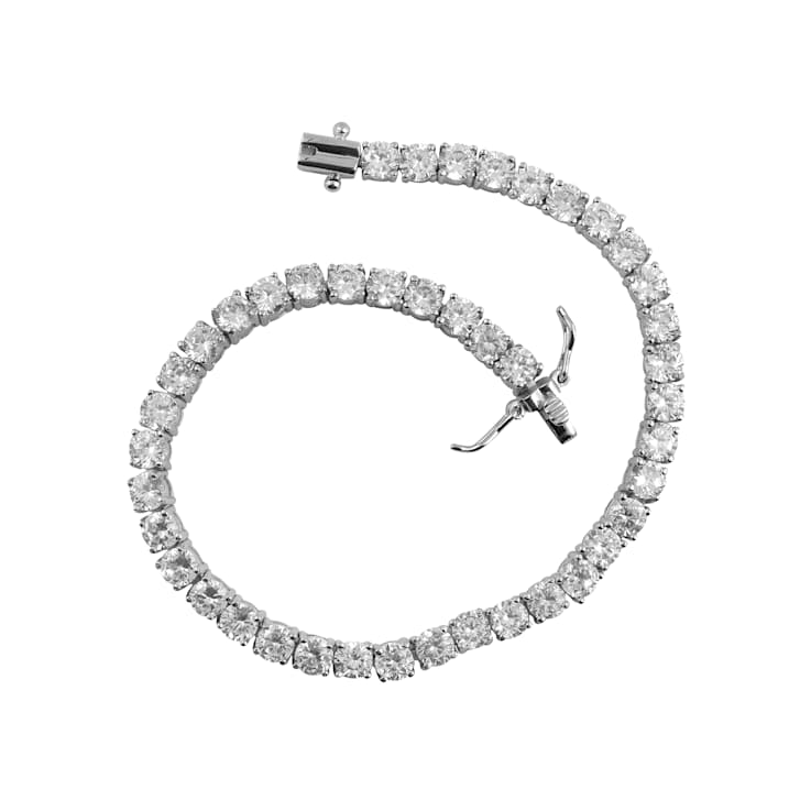 CZ Tennis Bracelet In Sterling Silver