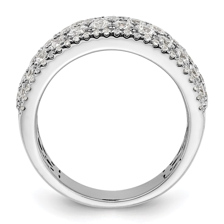 Rhodium Over 14K White Gold Diamond Band 2.02ctw