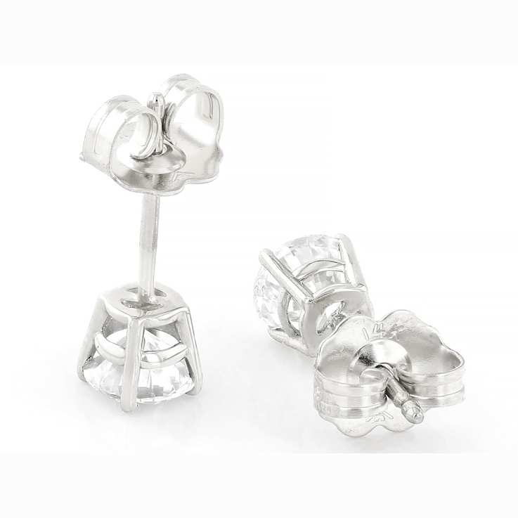 Lab-Grown Diamond Stud Earrings In 14K White Gold 0.75ctw
