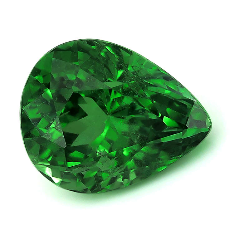 Tsavorite 10.9x8.8mm Pear Shape 4.44ct