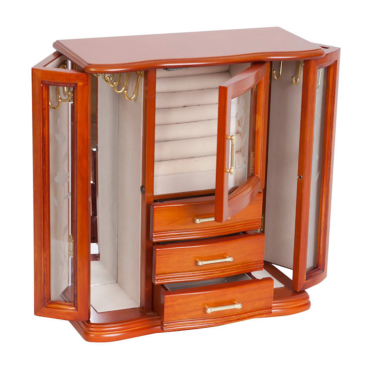 Mele and Co Richmond Wooden Jewelry Box