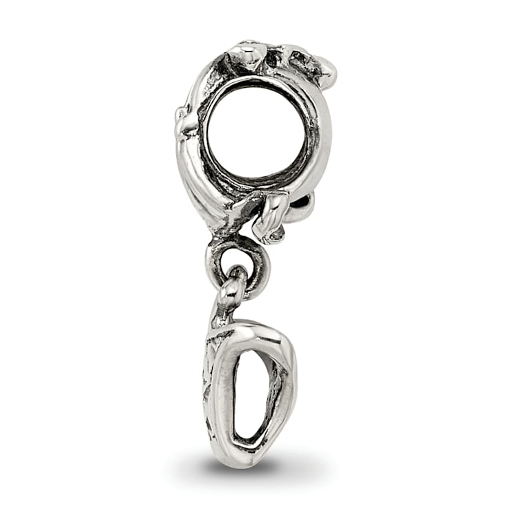 Sterling Silver Swimsuit Dangle Bead