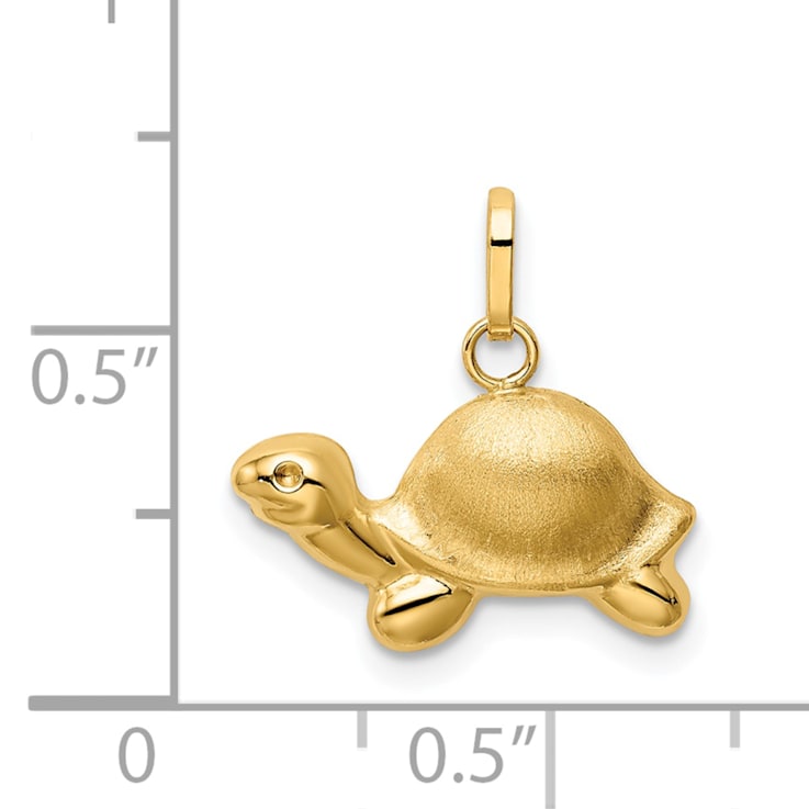 Gold turtle charm discount
