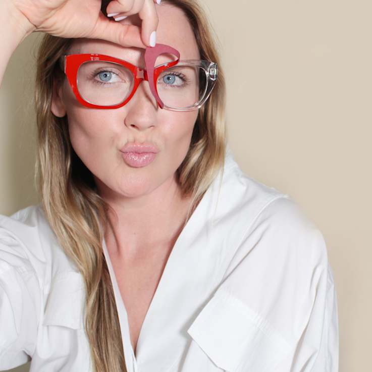 All-American Weslyn Reader and Eyewear Applique Set +2.50 Strength