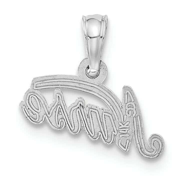 Rhodium Over 14k White Gold Nurse Pendant