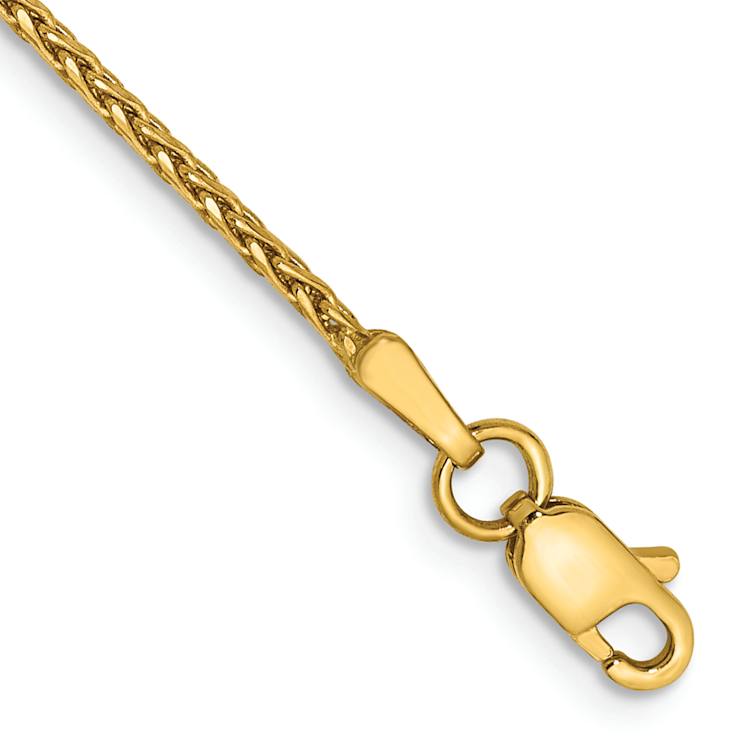 14k Yellow Gold Parisian Diamond-Cut Wheat Link Bracelet