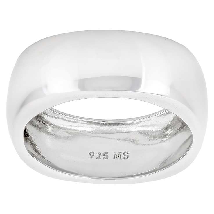 Polished Band Ring In Sterling Silver