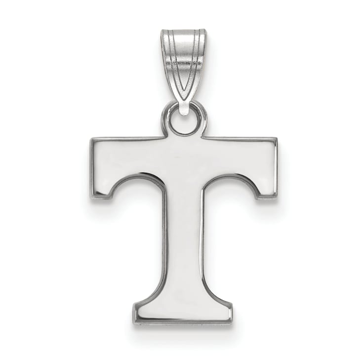 Rhodium Over Sterling Silver LogoArt University of Tennessee Small Pendant