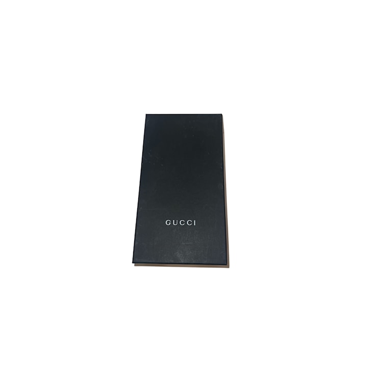 Gucci Microguccissima GG Black Leather Zip Around