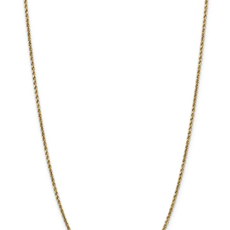 14k Yellow Gold 2.25mm Diamond-Cut Rope 24 Inch Chain