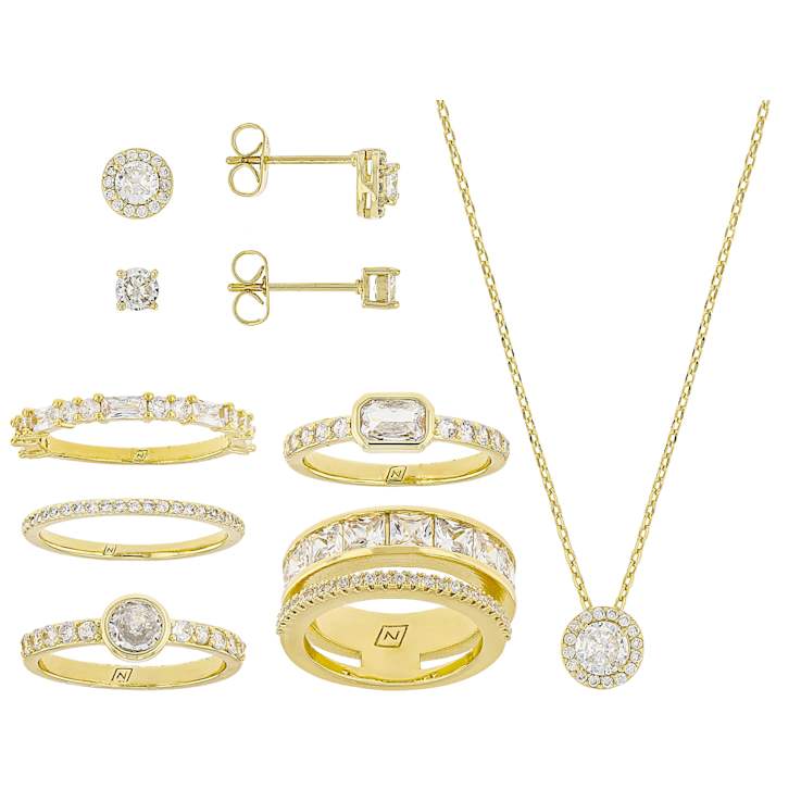 8-piece Jewelry Gift Set In Gold Tone