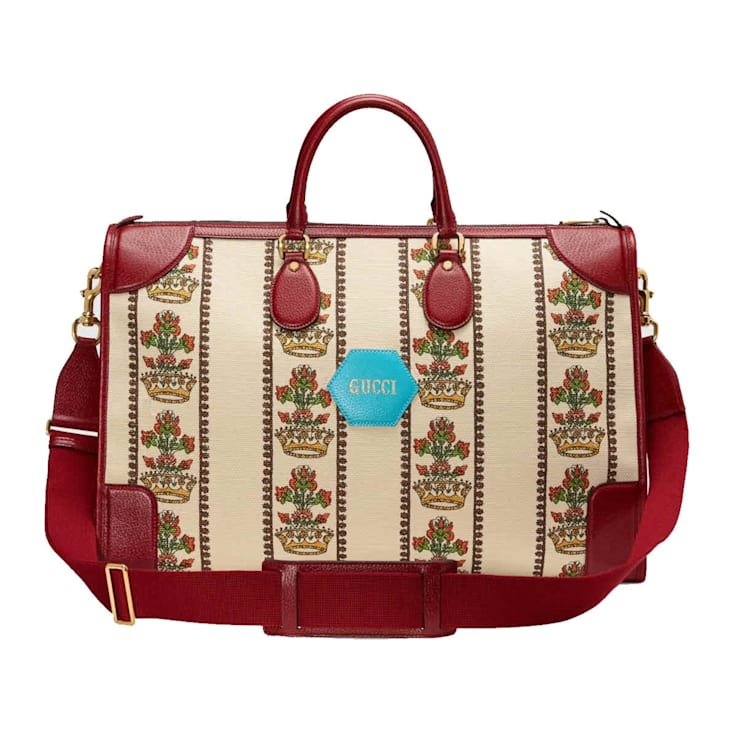 Red gucci duffle bag 2025