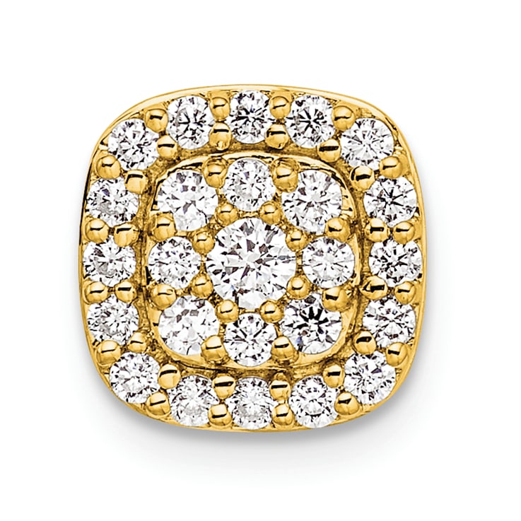 14K Yellow Gold Lab Grown Diamond SI1/SI2, G H I, Squared Halo Chain
Slide 0.44ctw