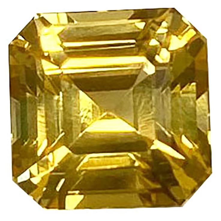 Yellow Sapphire 6.3x6.3mm Emerald Cut 1.75ct