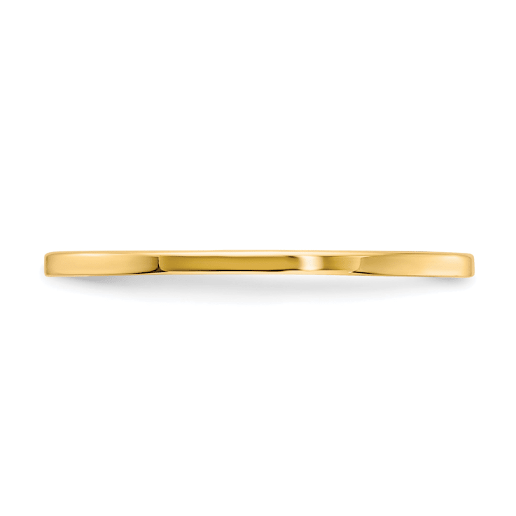14K Yellow Gold 1.2mm Flat Stackable Expressions Band