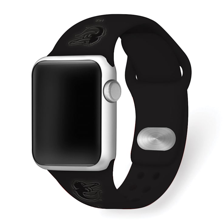 Gametime Baltimore Orioles Debossed Silicone Apple Watch Band (38/40mm
M/L). Watch not included.