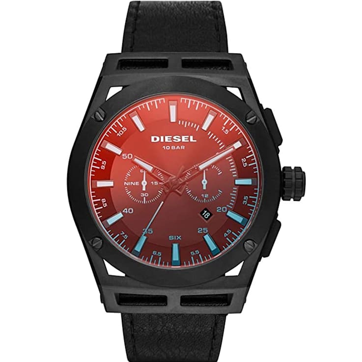 Diesel Men's Timeframe Black Fabric Strap Watch