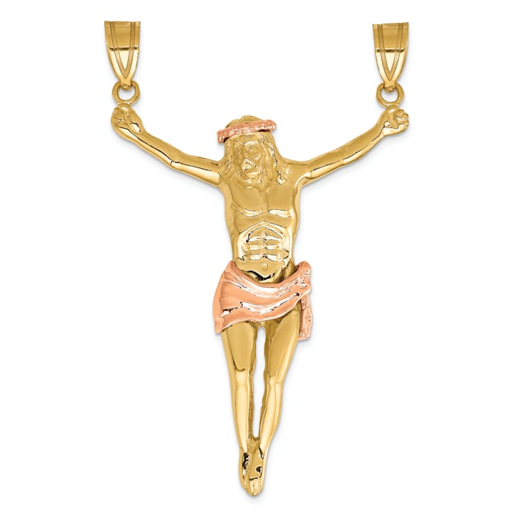 14k Yellow Gold and 14k Rose Gold Corpus Pendant