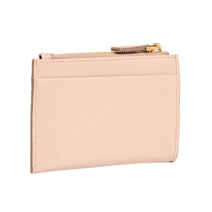 Prada Vitello Move Card Holder Wallet Cipria Beige Leather Prada Vitello Move Card Holder Wallet Cipria Beige Leather