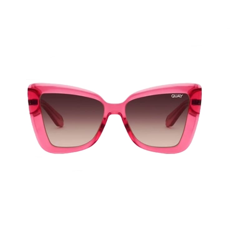 Quay Chain Reaction Pink Frame / Brown Lenses Sunglasses